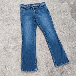 Garnet Hill Women's Straight Leg Jeans - Blue